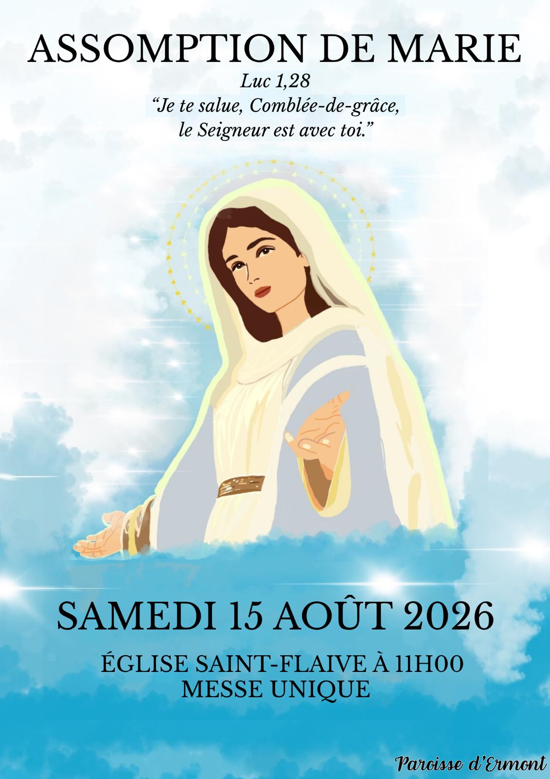 L'ASSOMPTION DE LA VIERGE MARIE 2026